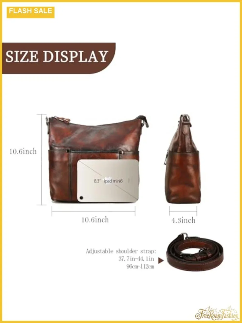 Genuine Leather Hobo Bag Crossbody Shoulder Purse Handbag